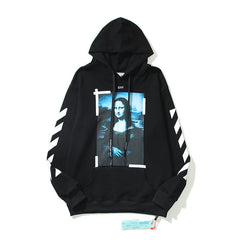 Off-White Black Mona Lisa Tape Frame Hoodie