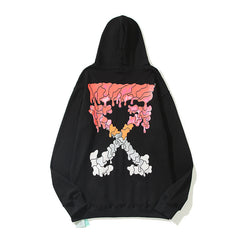 Off-White Black Multi-Color Melt Block Arrow Hoodie