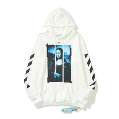 Off-White White Mona Lisa Tape Frame Hoodie