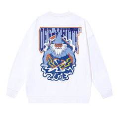 Off-White White Wizard Graphic Crewneck Sweatshirt