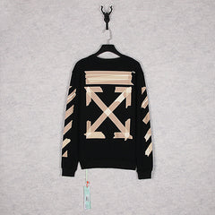 Off-White Black Packing Tape Arrow Crewneck Sweatshirt