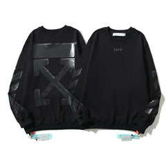 Off-White Black Embossed Arrow Crewneck Sweatshirt