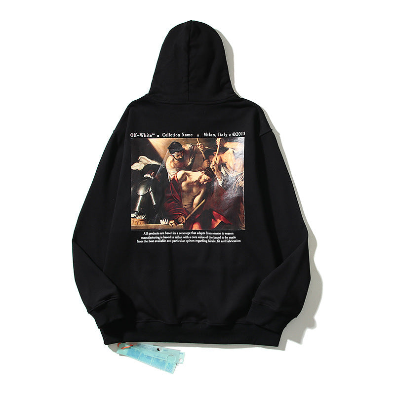 Off-White Black Renaissance Portrait Arrow Hoodie