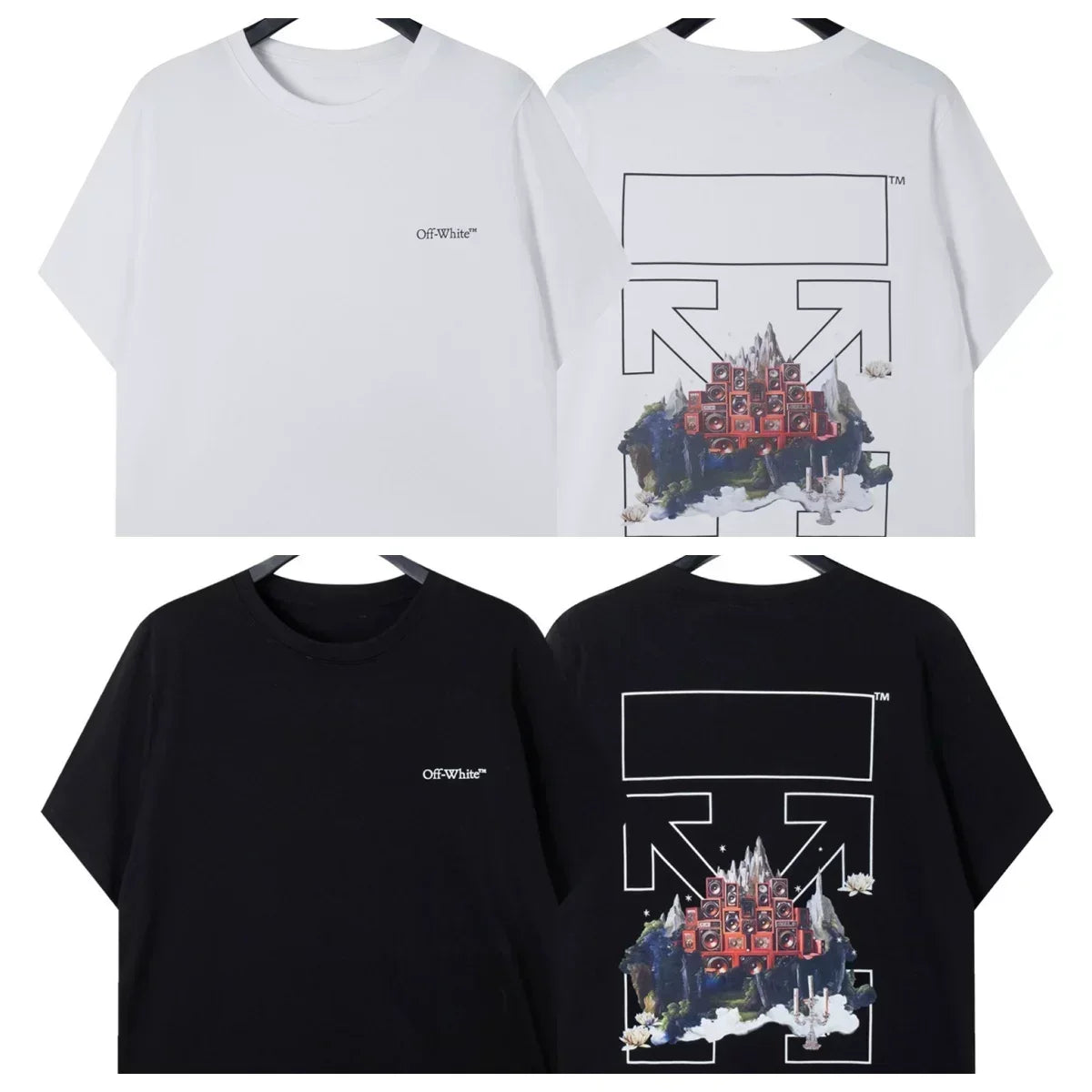 Off-White City Building Arrow Graphic Short Sleeve T-Shirt