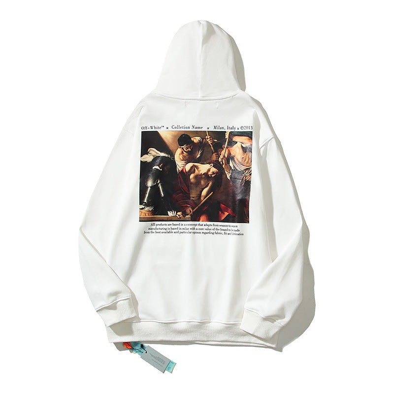 Off-White White Renaissance Portrait Arrow Hoodie