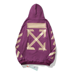 Off-White Purple Packing Tape Arrow Hoodie