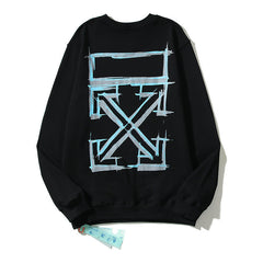 Off-White Black Blue Blueprint Arrow Crewneck Sweatshirt