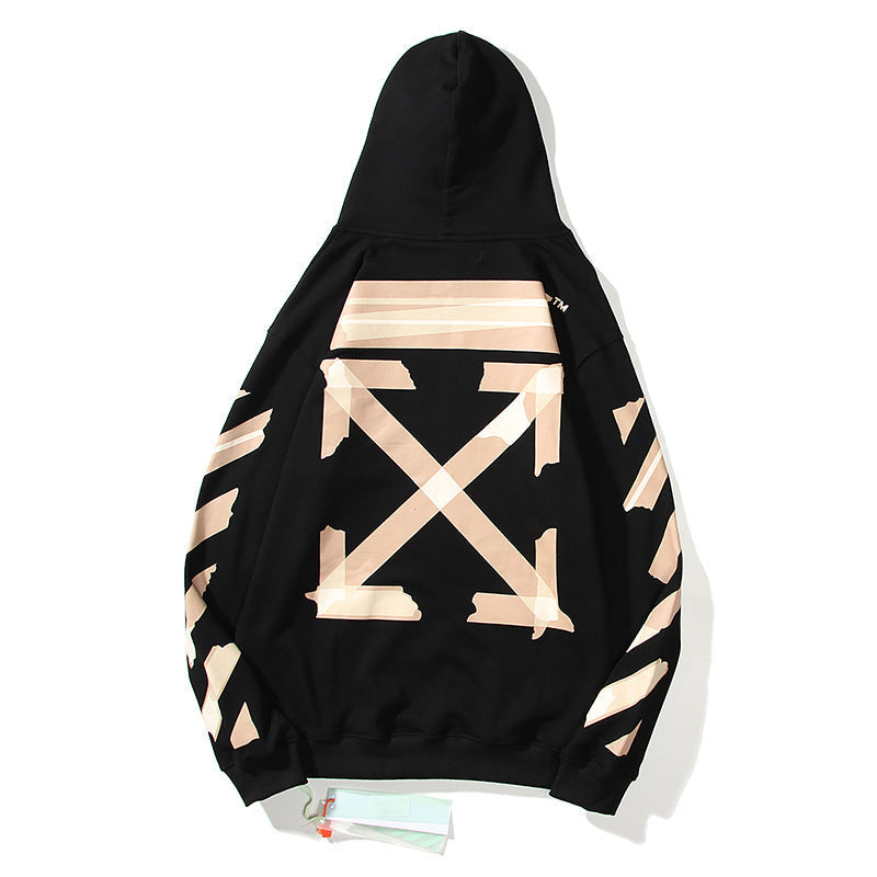 Off-White Black Packing Tape Arrow Hoodie