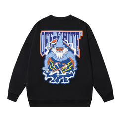 Off-White Black Wizard Graphic Crewneck Sweatshirt