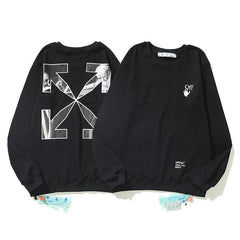 Off-White Black Skeleton X-Arrow Crewneck Sweatshirt
