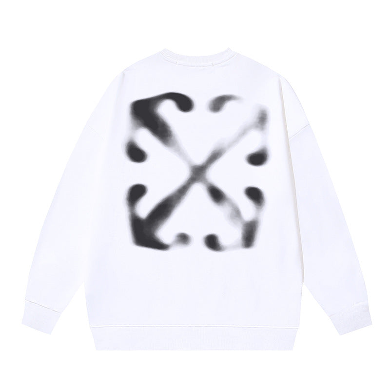 Off-White White Soft Focus Halo Arrow Crewneck Sweatshirt