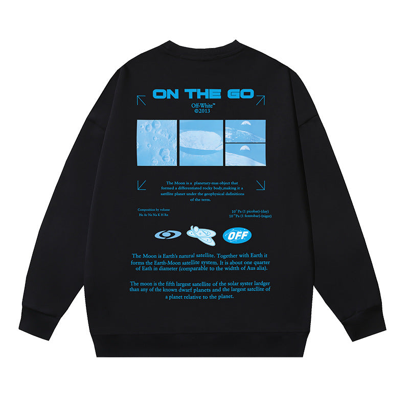 Off-White Black "On The Go" Tech Matrix Crewneck Sweatshirt