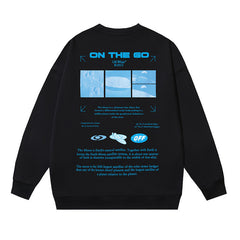 Off-White Black "On The Go" Tech Matrix Crewneck Sweatshirt