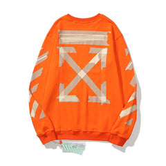 Off-White Orange Packing Tape Arrow Crewneck Sweatshirt