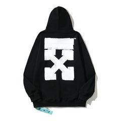 Off-White Black Heavy Brush Block Arrow Hoodie