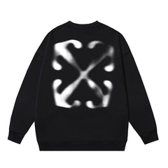 Off-White Black Soft Focus Halo Arrow Crewneck Sweatshirt